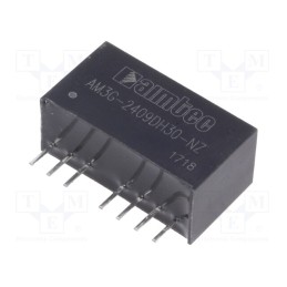 1 pcs x AIMTEC - AM3G-2409DH30-NZ - Converter: DC/DC, 3W, Uin: 18÷36V, Uout: 9VDC, Uout2: -9VDC, SIP8