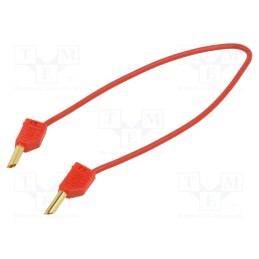 1 pcs x STu00c4UBLI - 28.0056-02522 - Test lead, 60VDC, 30VAC, 19A, banana plug 4mm,both sides, red