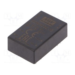 1 pcs x MEAN WELL - SCWN03C-15 - Converter: DC/DC, 3W, Uin: 36÷72V, Uout: 15VDC, Iout: 200mA, DIP24