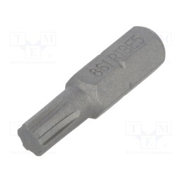 2 pcs x BETA - 861RI/5 - Screwdriver bit, RIBE®, RIBE® M5, Overall len: 25mm