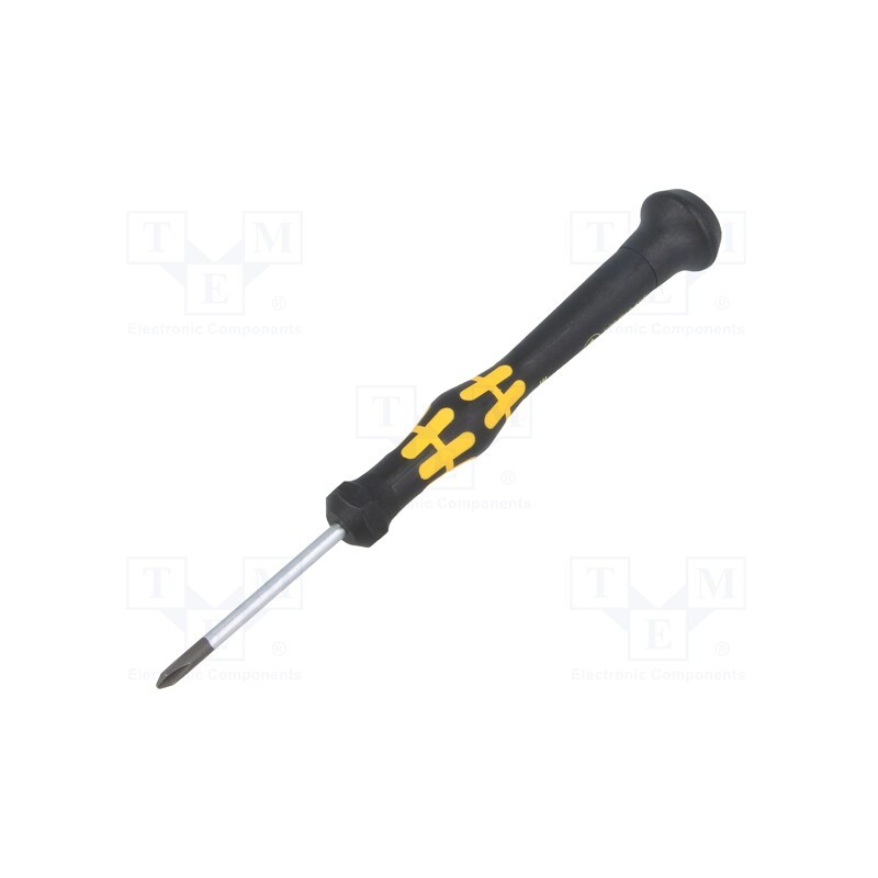 1 pcs x WERA - 5030119001 - Screwdriver, Phillips, precision, PH0, ESD, Blade length: 40mm