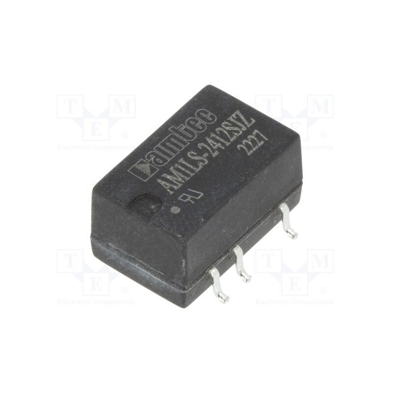 1 pcs x AIMTEC - AM1LS-2412SJZ - Converter: DC/DC, 1W, Uin: 21.6÷26.4V, Uout: 12VDC, Iout: 84mA, SMD