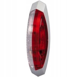 White and red upper position marker lamp of a Fendt caravan