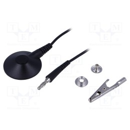 1 pcs x STATICTEC - STW1400 - Ground cord, ESD, Application: earthing ESD matts to ground