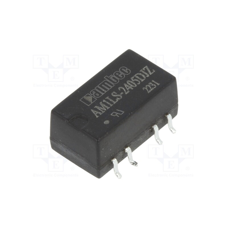 1 pcs x AIMTEC - AM1LS-2405DJZ - Converter: DC/DC, 1W, Uin: 21.6÷26.4V, Uout: 5VDC, Uout2: -5VDC, SMD