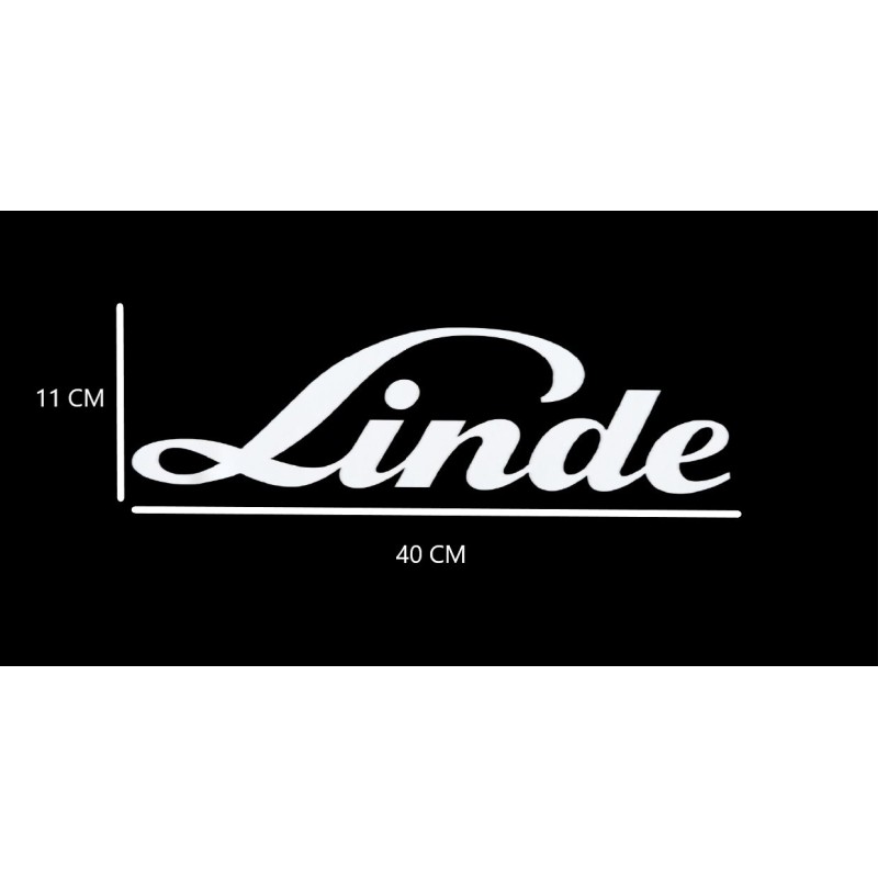 Linde inscription sticker 40 cm