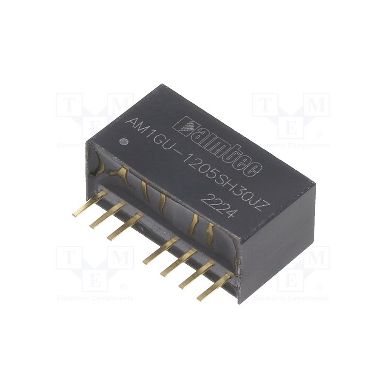 1 pcs x AIMTEC - AM1GU-1205SH30JZ - Converter: DC/DC, 1W, Uin: 4.5÷36V, Uout: 5VDC, Iout: 200mA, SIP8