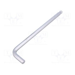 1 pcs x KING TONY - 112010MR - Wrench, hex key,spherical, HEX 10mm, tool steel, long, 234mm