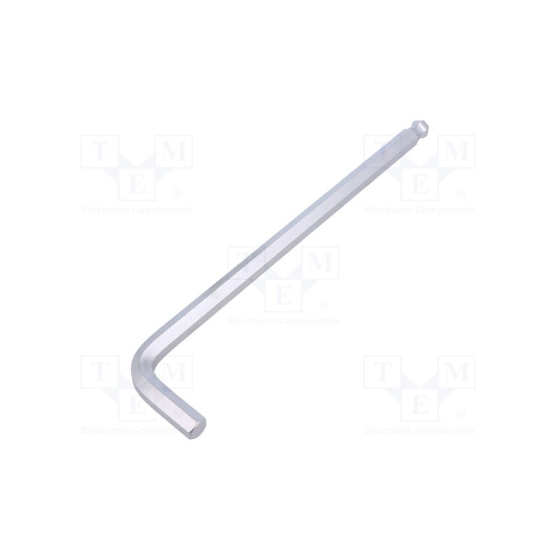 1 pcs x KING TONY - 112010MR - Wrench, hex key,spherical, HEX 10mm, tool steel, long, 234mm