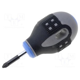 1 pcs x BAHCO - BE-8801 - Screwdriver, Pozidriv®, PZ1, Blade length: 25mm, Overall len: 83mm