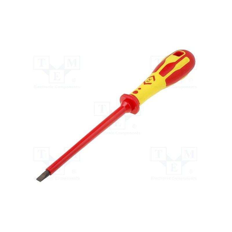 1 pcs x C.K - T49144-065 - Screwdriver, insulated, slot, 6,5x1,2mm, Blade length: 150mm