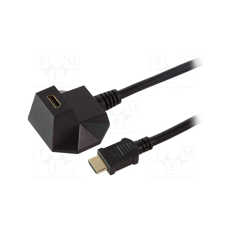 1 pcs x LOGILINK - CH0041 - HDMI extender, HDMI socket,HDMI plug, black, Features: shielded