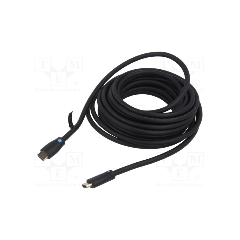 1 pcs x VENTION - AAMBK - Cable, HDMI 2.0, HDMI plug,both sides, PVC, Len: 8m, black, 28AWG