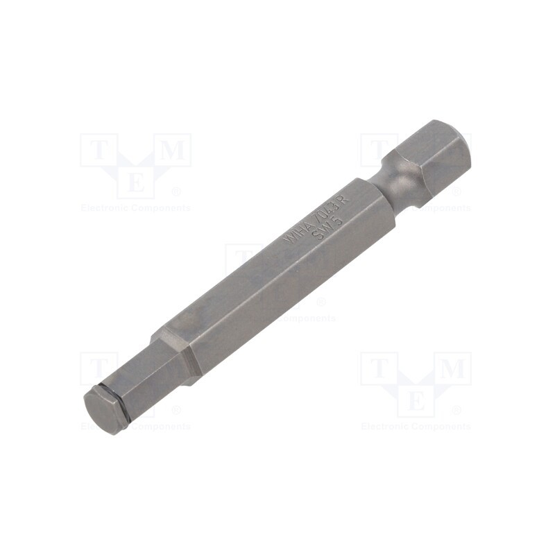 1 pcs x WIHA - 23149 - Screwdriver bit, hex key, HEX 5mm, Overall len: 50mm, MagicRing®