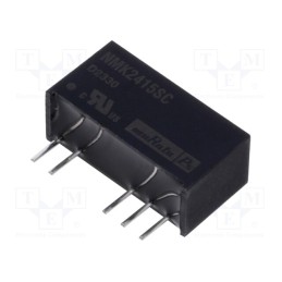 1 pcs x Murata Power Solutions - NMK2415SC - Converter: DC/DC, 2W, Uin: 21.6÷26.4V, Uout: 15VDC, Uout2: -15VDC