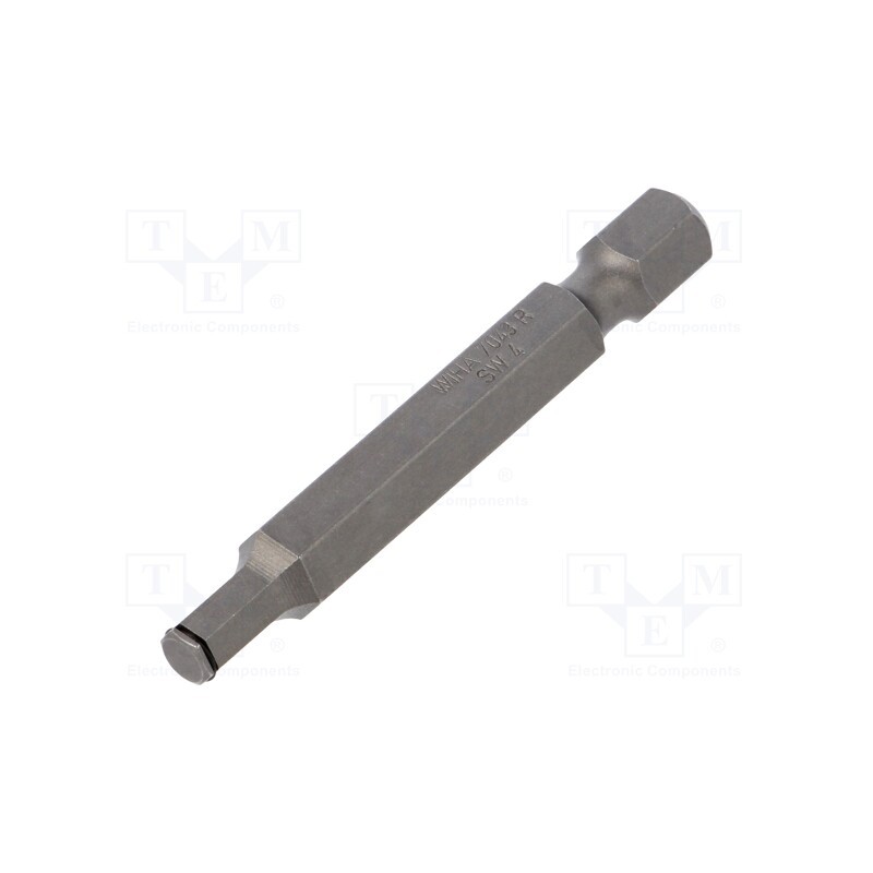 1 pcs x WIHA - 23147 - Screwdriver bit, hex key, HEX 4mm, Overall len: 50mm, MagicRing®