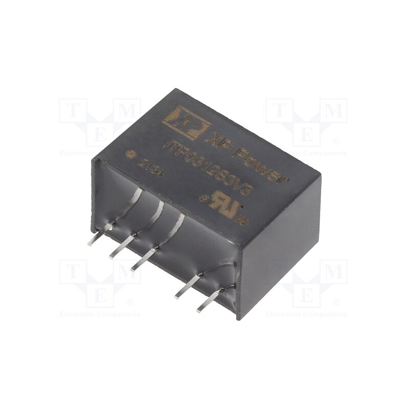 1 pcs x XP POWER - ITP0312S3V3 - Converter: DC/DC, 3W, Uin: 4.5÷18V, Uout: 3VDC, Iout: 700mA, SIP6