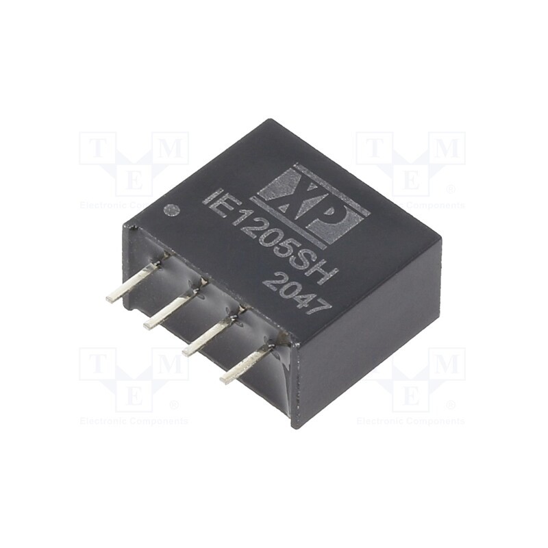 1 pcs x XP POWER - IE1205SH - Converter: DC/DC, 1W, Uin: 12V, Uout: 5VDC, Iout: 200mA, SIP, 150kHz