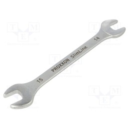 1 pcs x PROXXON - 23840 - Wrench, spanner, 14mm,15mm, Chrom-vanadium steel, SlimLine