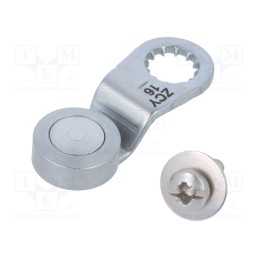 1 pcs x TELEMECANIQUE SENSORS - ZCY16 - Driving head, lever R 34,4mm, metallic roller 16mm
