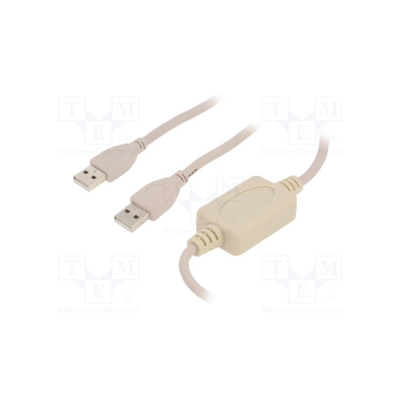 1 pcs x GEMBIRD - UANC22V - Cable, USB 2.0, USB A plug,both sides, 1.8m, white, 480Mbps
