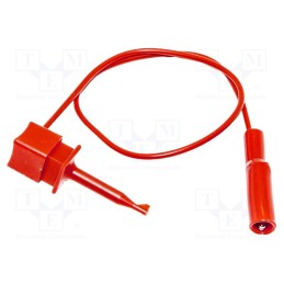 1 pcs x MUELLER ELECTRIC - BU-1031-A-24-2 - Test lead, 5A, clip-on hook probe,aligator clip, Urated: 300V