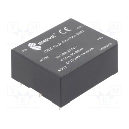 1 pcs x BREVE TUFVASSONS - 17000-0452 - Converter: AC/DC, 10W, 85÷265VAC, Usup: 120÷380VDC, Uout: 24VDC