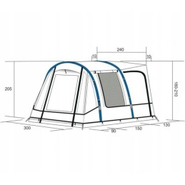 Hydra 300 180 210 cm Westfield vestibule tent