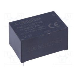 1 pcs x AIMTEC - AMEL2-12S277NZ - Converter: AC/DC, 2W, 85÷305VAC, Usup: 120÷430VDC, Uout: 12VDC, 76%