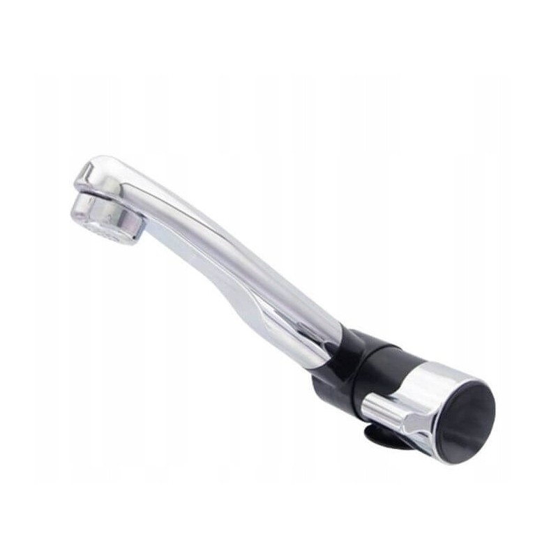 London cold water faucet, black chrome comet