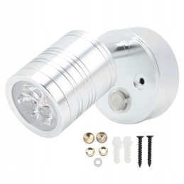 LED lamp 10 30v 3 in silver housing