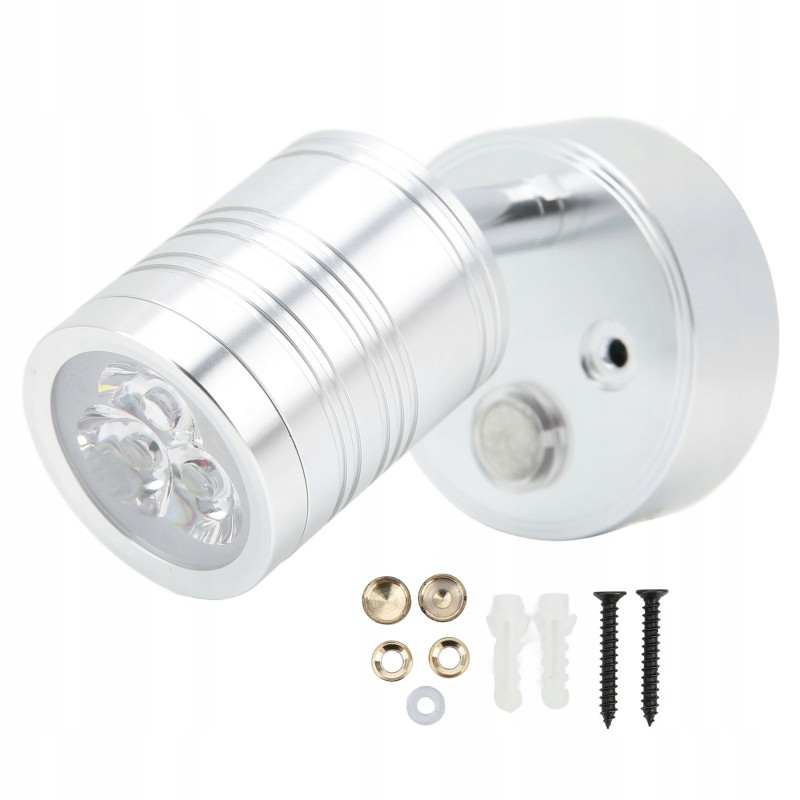 LED lamp 10 30v 3 in silver housing