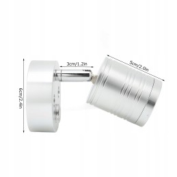 LED lamp 10 30v 3 in silver housing