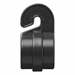 Clip for tent awning frame 19 22 mm with hook