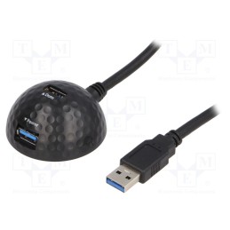 1 pcs x Goobay - 95918 - Cable, USB 3.0, USB A socket,USB A plug, 1.5m, black, 5Gbps, PVC