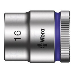 1 pcs x WERA - 5003561001 - Socket, 6-angles,socket spanner, HEX 16mm, 3/8', 30mm, Zyklop