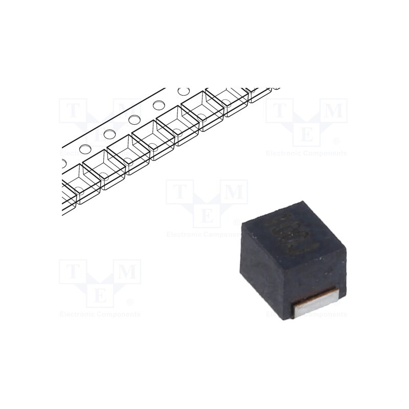 10 pcs x TDK - NLV25T-100J-EF - Inductor: ferrite, SMD, 1008, 10uH, 155mA, 3.5Ω, Q: 25, ftest: 2.52MHz