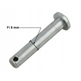 Cylindrical pin with chain pin 8h11x50