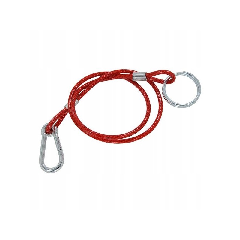 Trailer hitch brake securing cable