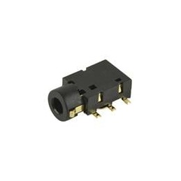 1 pcs : SJ2-254066A-SMT-TR - Phone Connectors 2.5mm gold terminal 7 conductor 0 switch