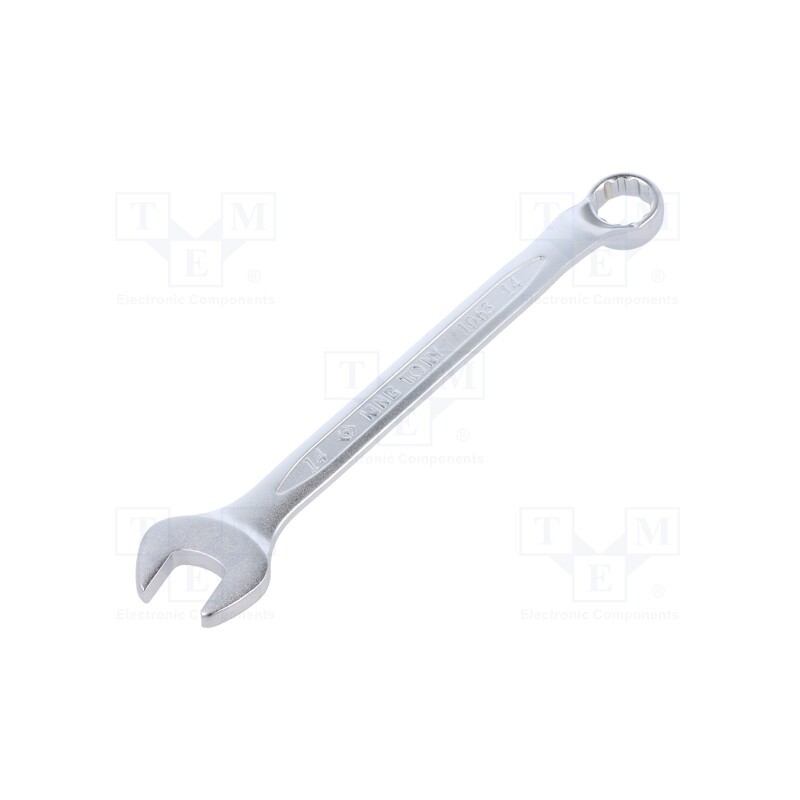 1 pcs x KING TONY - 1063-14 - Wrench, bent,combination spanner, 14mm, Chrom-vanadium steel