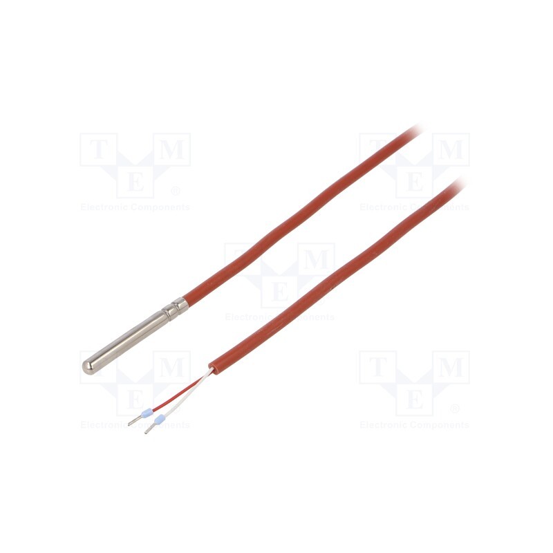 1 pcs x TEWA TEMPERATURE SENSORS - TT4M-PT1000B-T200-1500 - Sensor: temperature, Pt1000, 1kΩ, cl.B, Body dim: Ø6x50mm, Len: 1.5m