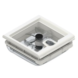 Roof window with turbo fan 28 f white Fiamma