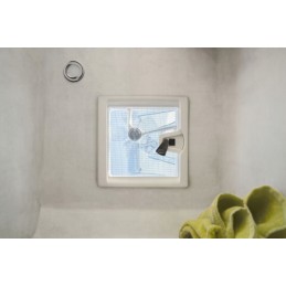 Roof window with turbo fan 28 f white Fiamma