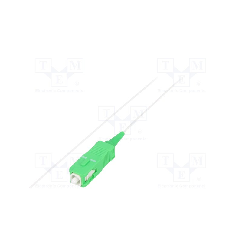 1 pcs x QOLTEC - 54110 - Optic fiber pigtail, SC/APC, 1.5m, Optical fiber: 9/125um, LSZH
