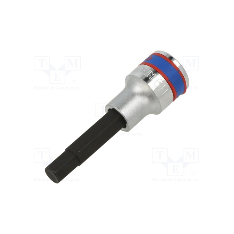 1 pcs x KING TONY - 403509 - Socket, hex key,socket spanner, HEX 9mm, 1/2', 80mm