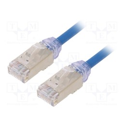 1 pcs x PANDUIT - STP28X2MBU - Patch cord, F/UTP,TX6A-28™, 6a, solid, Cu, LSZH, blue, 2m, 28AWG