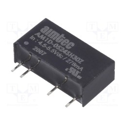 1 pcs x AIMTEC - AM2D-0524SZ - Converter: DC/DC, 2W, Uin: 4.5÷5.5V, Uout: 24VDC, Iout: 83mA, SIP7