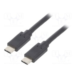 1 pcs x QOLTEC - 52352 - Cable, USB 3.1, USB C plug,both sides, 2.5m, black