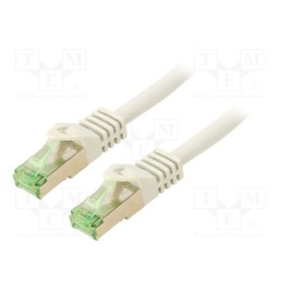 1 pcs x Goobay - 61119 - Patch cord, S/FTP, Cat 8.1, stranded, Cu, LSZH, grey, 7.5m, 26AWG
